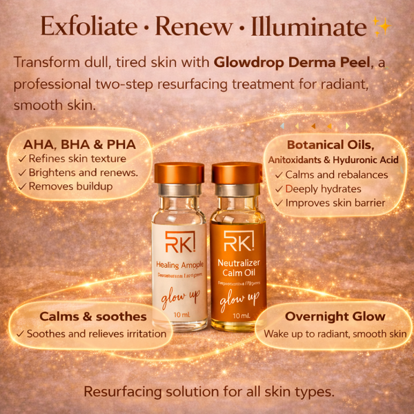 Glowdrop Derma Peeling Set Exfoliating Kit | RK Skincare