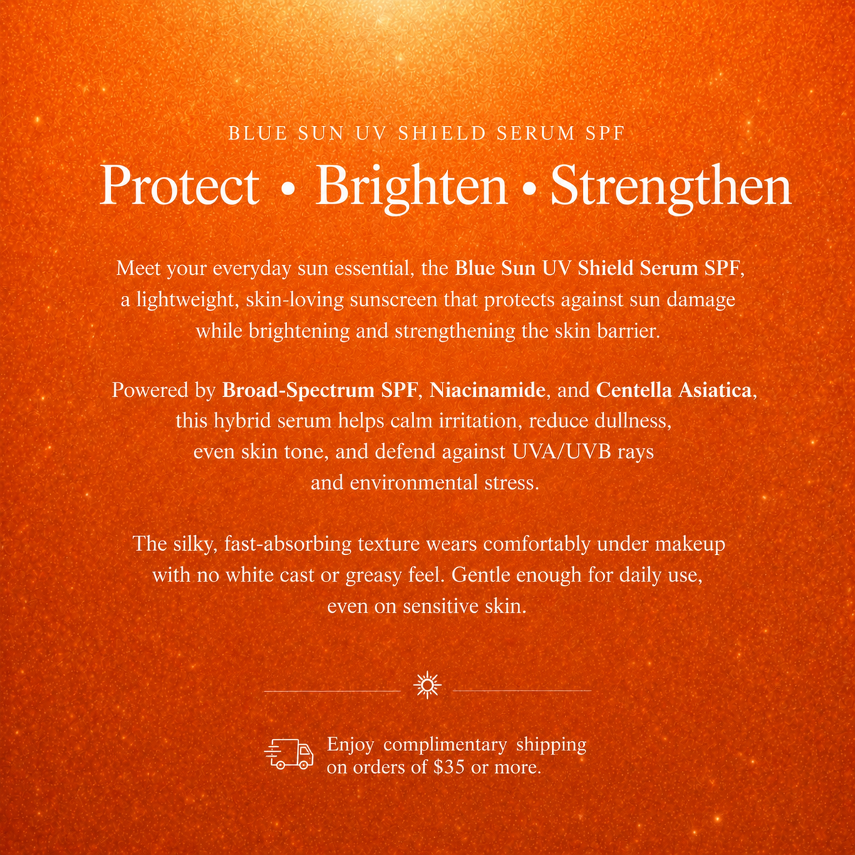 Blue Sun UV Shield Serum SPF
